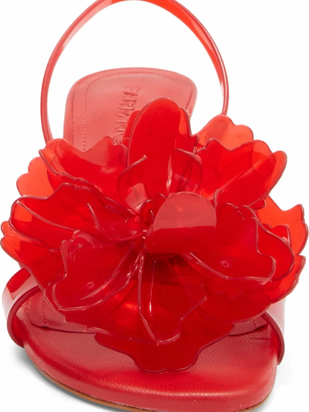 NWOT Carm Rio Flower Jelly Slingback Sandal - Picture 3 of 7